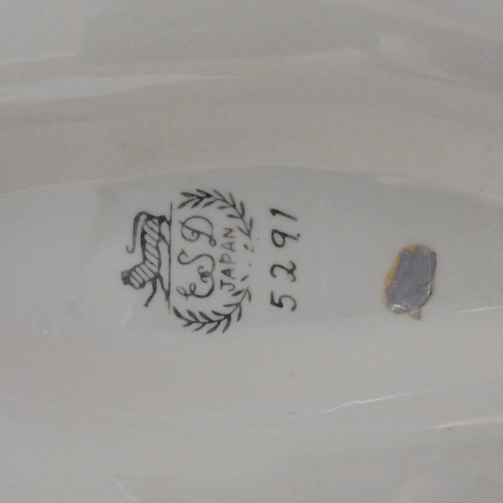 Vintage Lefton irridescent divided pixie candy dish - Picture 8 of 10